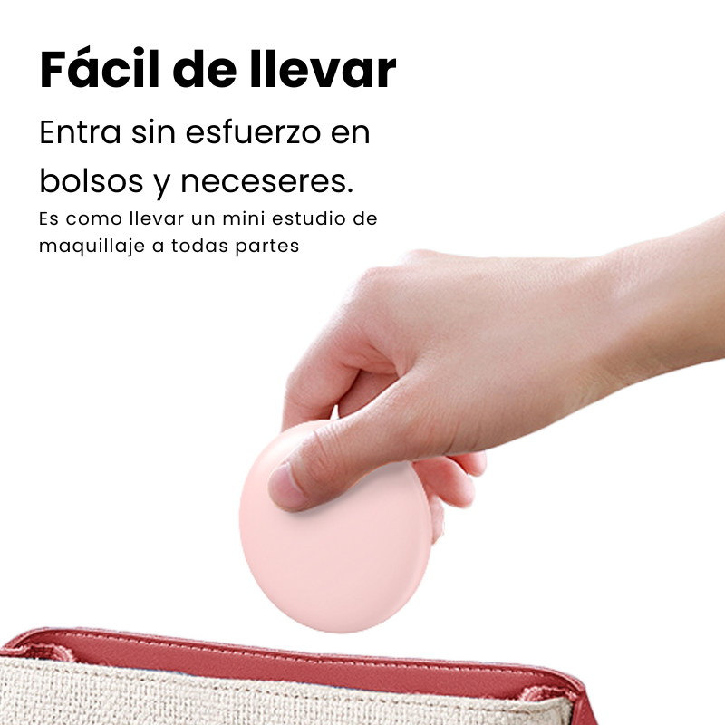 Espejo Pórtatil Luz Led